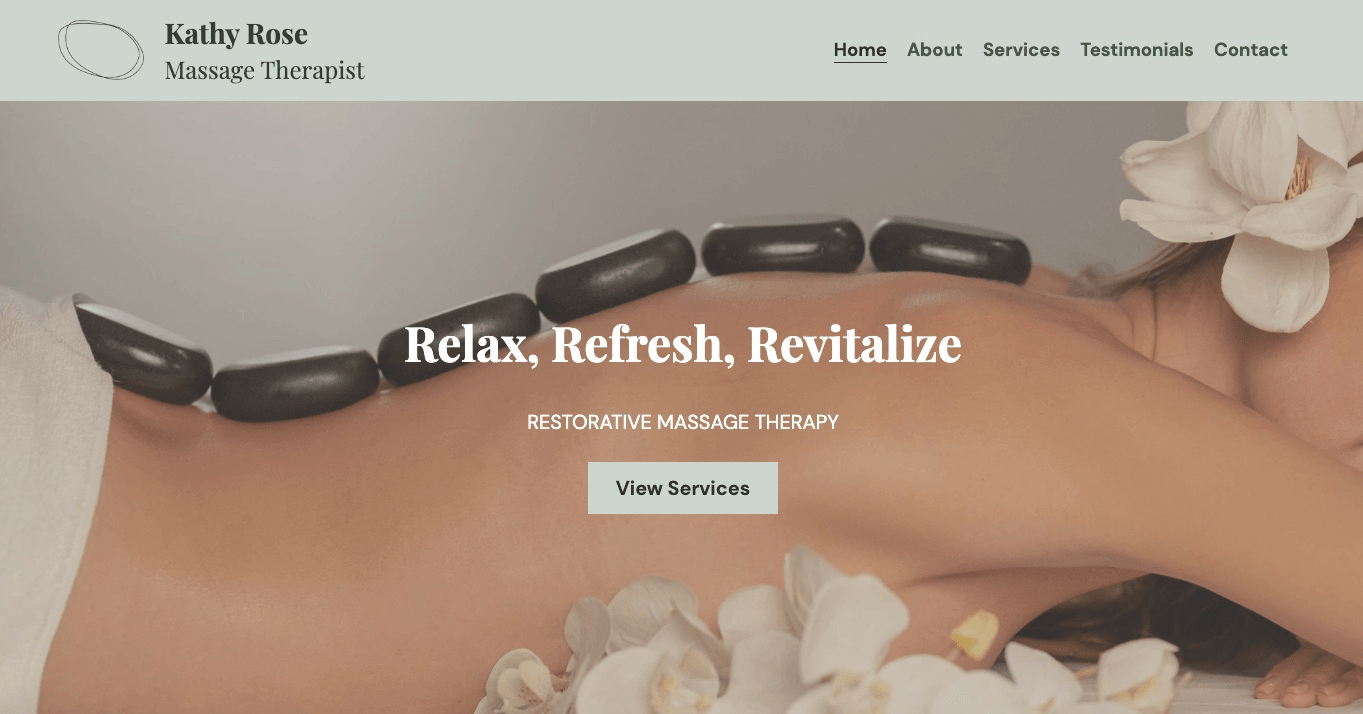 null Kathy Rose Template From Strikingly